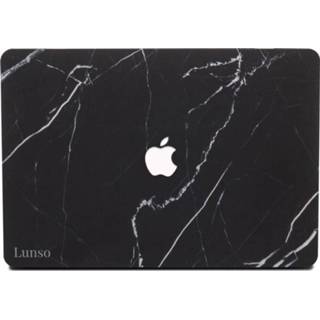 👉 Coverhoes kunststof Marble Ace hardcase hoes zwart Lunso - cover MacBook Air 13 inch (2012-2017) 9145425567934