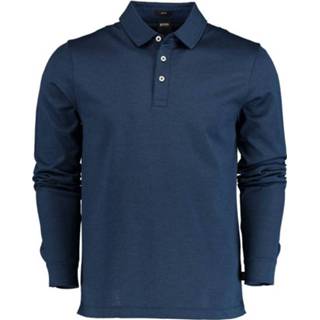 👉 Poloshirt XL male blauw Poloshirts met lange mouwen