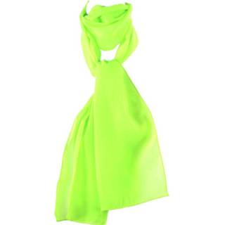 👉 Sjaal groene vrouwen groen Effen neon crêpe