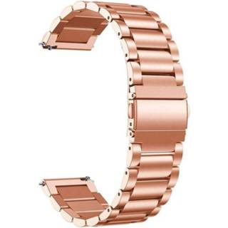 👉 Armband druksluiting m rose goud zakelijk Gold metalen Just in Case voor Samsung Galaxy Watch Active - 8720007256881