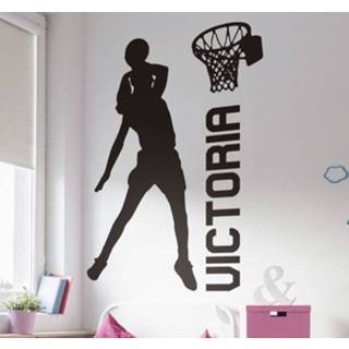 👉 Nederlands Silhouette stickers basketbalspeelster