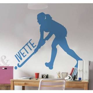 👉 Nederlands Silhouette stickers hockey speelster