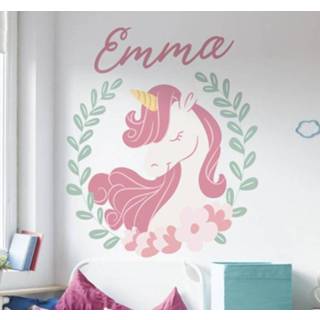 👉 Muursticker nederlands kinderen Muurstickers kinderkamer eenhoorn prinsesje