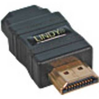 👉 HDMIadapter zwart LINDY HDMI Adapter [1x HDMI-stekker - 1x HDMI-bus] 4002888412315