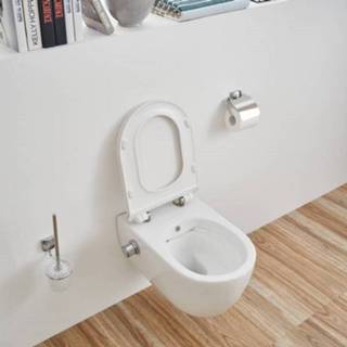 👉 Wandcloset flush Sanilux Easy Slim incl. Bidet 54 cm (incl zitting) 8719304467915