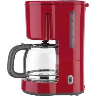 👉 Koffiezetapparaat rood EFBE Schott SC KA 1080.1 ROT Capaciteit koppen: 12 Glazen kan, Warmhoudfunctie 4018243115227