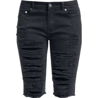 👉 Broek zwart vrouwen meisjes Fashion Victim Destroyed Shorts Girls (kort) 4031417669852