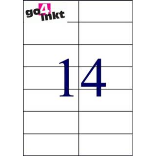 👉 Etiket A4 Etiketten (e) 6/vel 210mm x 49,4mm (100 st)
