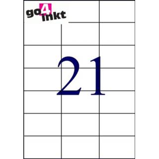 👉 Etiket A4 Etiketten (e) 6/vel 210mm x 49,4mm (100 st)
