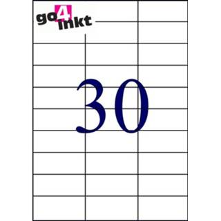 👉 Etiket A4 Etiketten (e) 6/vel 210mm x 49,4mm (100 st)