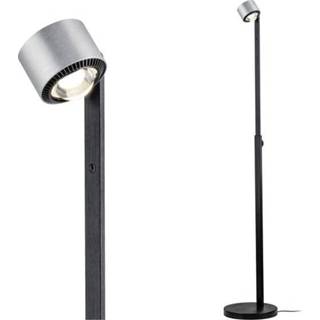 👉 Staande LEDlamp wit zwart aluminium LED-lamp 17 W Warm-wit Paulmann Aldan 79717 (geborsteld), 4000870797174