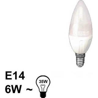 👉 Kaars lamp E14 LED 4W Warm Puntig 8433325175849