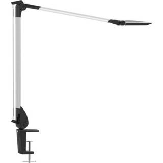 👉 Wit zilver Maul Mauloptimus 8206695 LED-bureaulamp met klemvoet 10 W Warm-wit, Neutraal 4002390064613