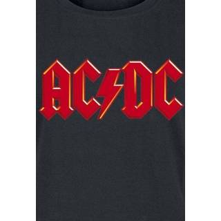 👉 Shirt T-Shirt meisjes zwart rood AC/DC Red Logo Girls 4031417631637