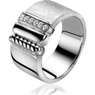 👉 Zirkonia zilver vrouwen 58 active Zinzi by Mart Visser MVR6 ring met Maat