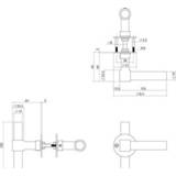 👉 Deurkruk RVS Intersteel L/T-model met rozet 2 mm geborsteld 8714186461419