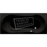 👉 Ligbad acryl ebony Xenz Barbados 180x80 met douchegedeelte 220L mat