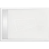 👉 Douchebak wit acryl glans Xenz Easytray 140x90x5 cm zelfdragende incl. gootcover