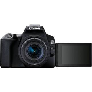 👉 Zwart Canon EOS 250D-body, + EF-S 18-55mm f/4-5.6 IS STM reserveaccu