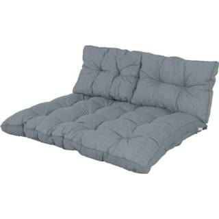 👉 Grijs Loungekussen zit en rug Pallet Florance Basic grey