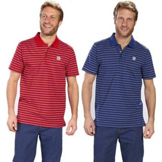 👉 Poloshirt blauw gestreept maat XXXL