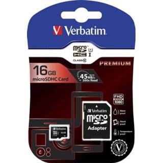 👉 Verbatim MicroSDHC geheugenkaart Class 10 met adapter,32 GB