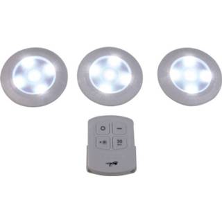 👉 Ledlamp active Heitech LED-lamp met afstandsbediening, set van 3 4250040935237