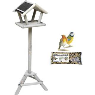 👉 Vogelhuisje active Vogelhuis op standaard incl. vogelvoer 1kg