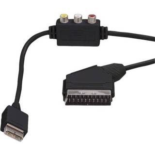 👉 Zwart Scart AV kabel voor PlayStation 1, 2 en 3 - 1,8 meter 5412810017362