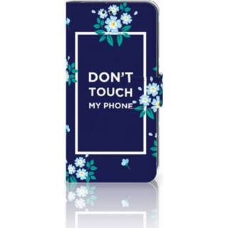 👉 Blauw Xiaomi Mi A2 Lite Boekhoesje Flowers Blue DTMP 8720091204270