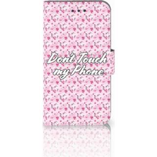 👉 Samsung Galaxy Xcover 3 | Xcover 3 VE Uniek Boekhoesje Flowers Pink DTMP