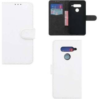 👉 Pasjeshouder wit LG V40 ThinQ Boekhoesje met 8720091417717