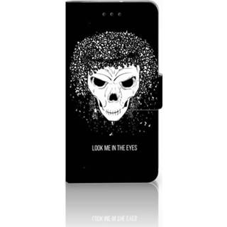 👉 Motorola Moto G7 Play Uniek Boekhoesje Skull Hair 8720091680272