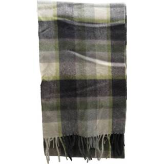 👉 Sjaal lamswol nederlands Country Plaid Olive