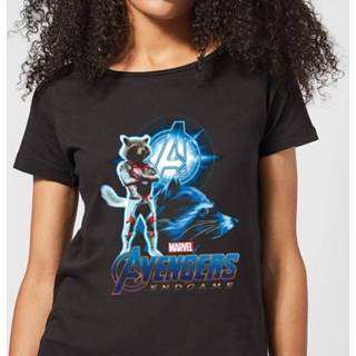 👉 Avengers: Endgame Rocket Suit dames t-shirt - Zwart - 5XL - Zwart