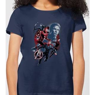 Avengers: Endgame Shield Team dames t-shirt - Navy - XXL - Navy blauw