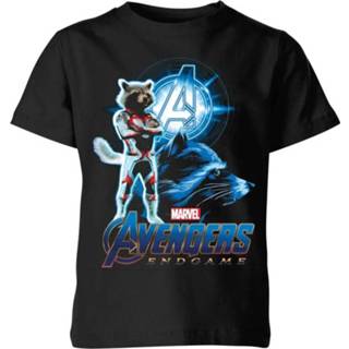 👉 Avengers: Endgame Rocket Suit kinder t-shirt - Zwart - 11-12 Years - Zwart