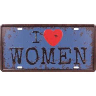 👉 Nummerbord mannen zwart vrouwen Amerikaans - I love women-