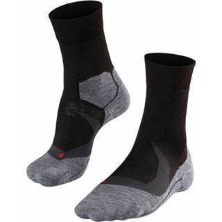 Hard loop sokken active mannen zwart grijs Falke RU4 Cool hardloopsokken heren zwart/grijs