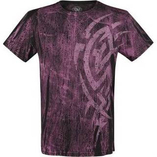 👉 Tattoo zwart roze T-Shirt Outer Vision Scratch zwart-roze 4060587618247