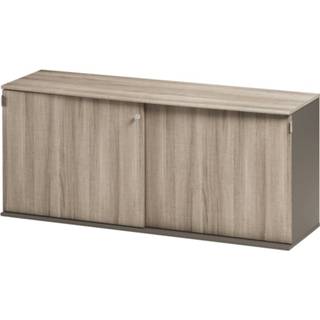 👉 Dressoir grijs eiken spaanplaat Jazz 160 cm breed in met