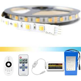 👉 Batterij wit Led strip op Dual White Premium complete set 5 meter