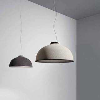 👉 Hanglamp grijs a++ luceplan alu Farel LED lampenkap lichtgrijs