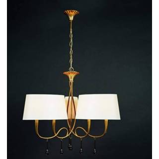 👉 Hanglamp goud textiel metaal a++ mantra Paola m 6 lampjes lampenk