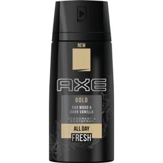 👉 Deodorant goud active Axe Bodyspray Gold 150 ml 8710447484395