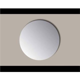 Spiegel PP glas rond Q-Mirrors Sanicare 120 cm. zonder omlijsting / geslepen 7439656337346