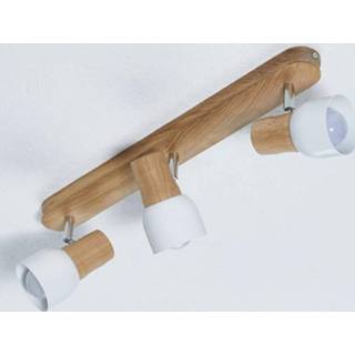 👉 Plafondlamp eik houten metaal a++ spot-light Svantje, met 3 lampen