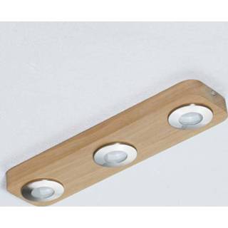 👉 Plafondlamp eiken houten metaal warmwit a+ spot-light Langwerpige Sunniva met LED's