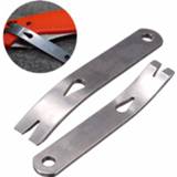 👉 Keychain steel Gear Mini Crank Crowbar Pocket Pry Bar Multi Tool Survival Scraper EDC Function Tools Stainless Camping Kit