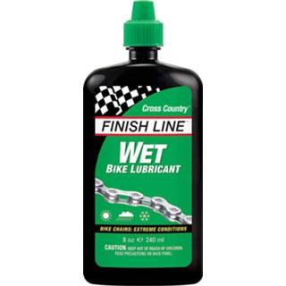 👉 Smeerolie transparant Finish Line Cross Country Wet Chain Lube -